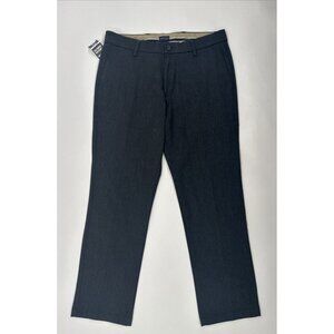 Dockers Signature Khaki Pants Mens 32x29 Gray Slim Fit Lux Cotton Stretch NEW
